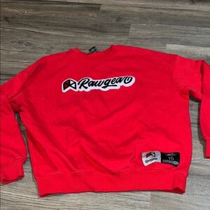 Red Men's Sweater raw gear sz l sweatshirt